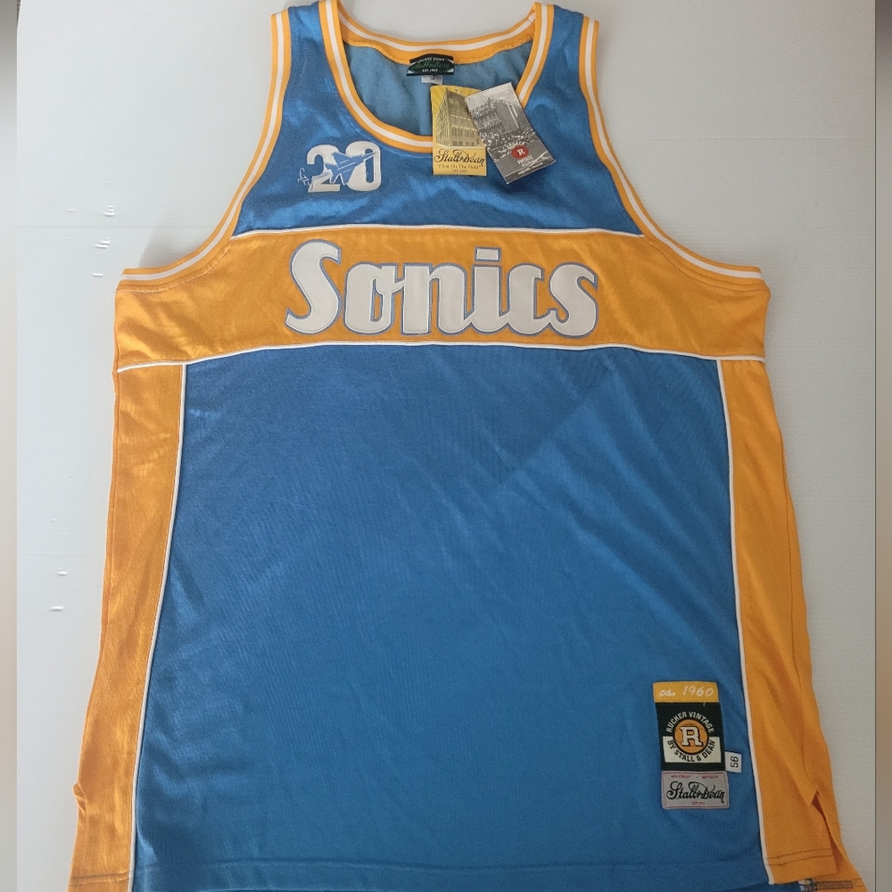 Deadstock Authentic Stall & Dean Rucker Park Sonics jersey